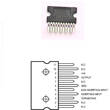 AMPLIFICATOR AUDIO 8W CU FCT MUTE
