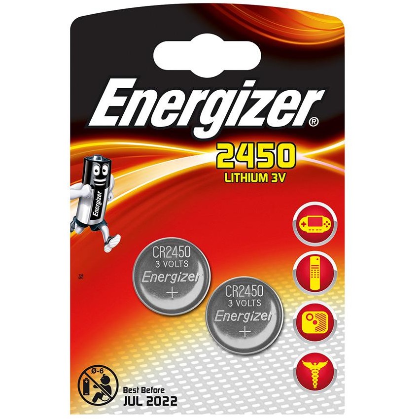 Baterie 7638900103816, ENERGIZER, CR2450, 3V, 2 bucati