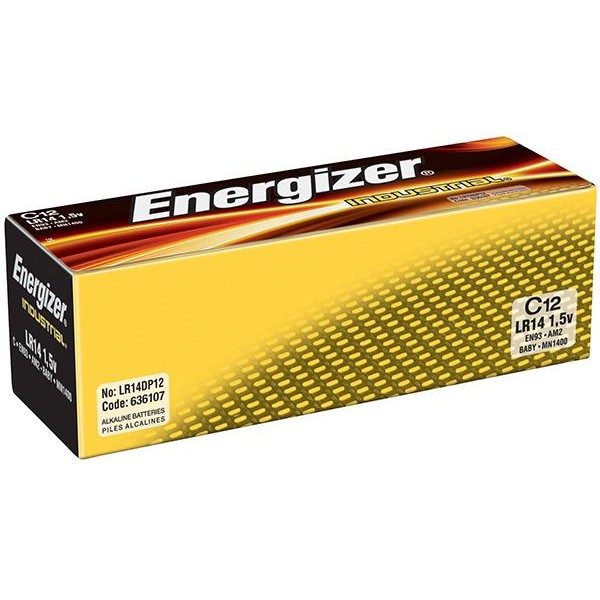 Baterie 7638900361070,  ENERGIZER Industrial, C, LR14, 1.5V, 12 bucati