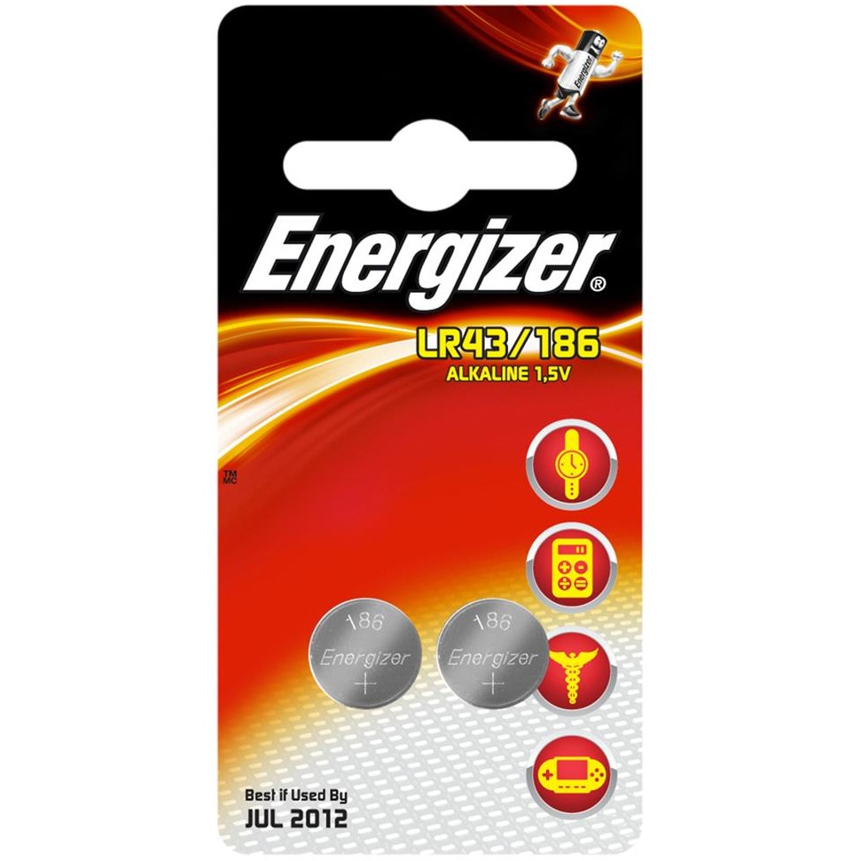 Baterie alcalina 7638900393194, ENERGIZER, 186, 1.5V, 2 pieces