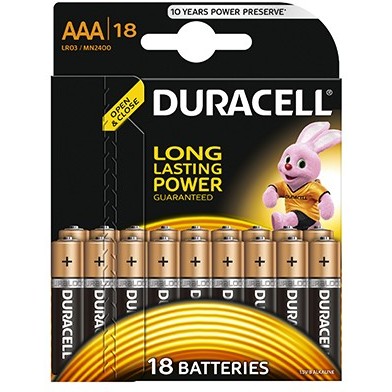 Baterie Duracell Basic AAA LR03 18buc
