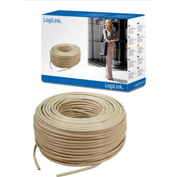 Accesoriu Retea Cablu Retea RJ45  F/UTP Cat5e 100.00m Alb