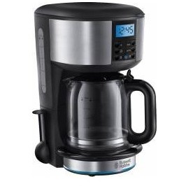 Cafetiera Buckingham 20680-56, 1.25 l, 10 cesti,  Timer programabil de 24 ore, Negru/Argintiu