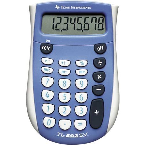 Calculator de Birou TI-503 SV (TI000946) 8 Cifre Albastru