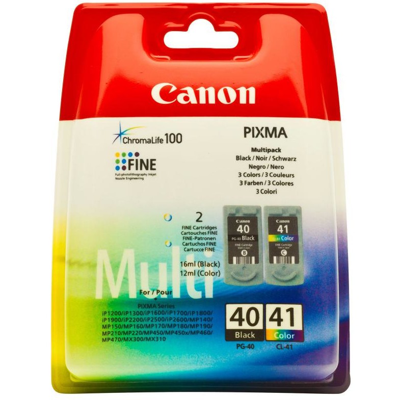 CANON PG40+CL41 INKJET PACK CARTRIDGES
