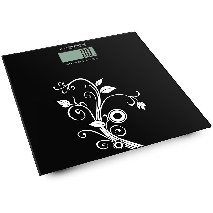Cantar ESPERANZA EBS003 cantare de baie - YOGA, Negru,Sarcina maxima 180 kg,Auto off//Semnalizare suprasarcina