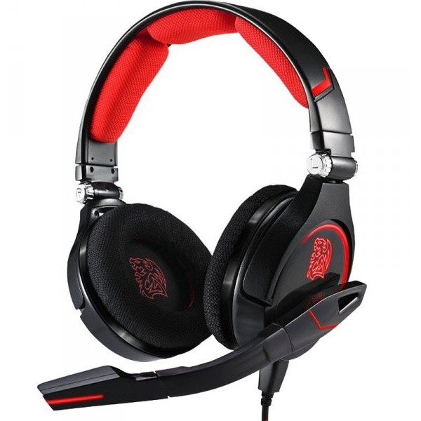 Casti Tt eSPORTS CRONOS, Gaming, Negru/rosu
