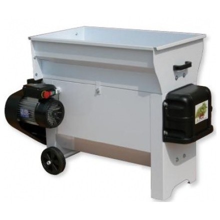 Dezciorchinător cu zdrobitor, cuvă rabatabilă vopsea emailată, Grifo, 870 x 500 mm, DVEP20, motor 2CP/220V, pompă centrifugă inox, capacitate maximă 2.000 kg/oră