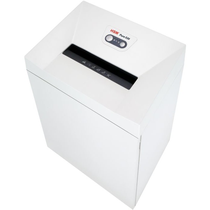 HSM Pure 530 paper shredder Particle-cut shredding 55 dB 30 cm White