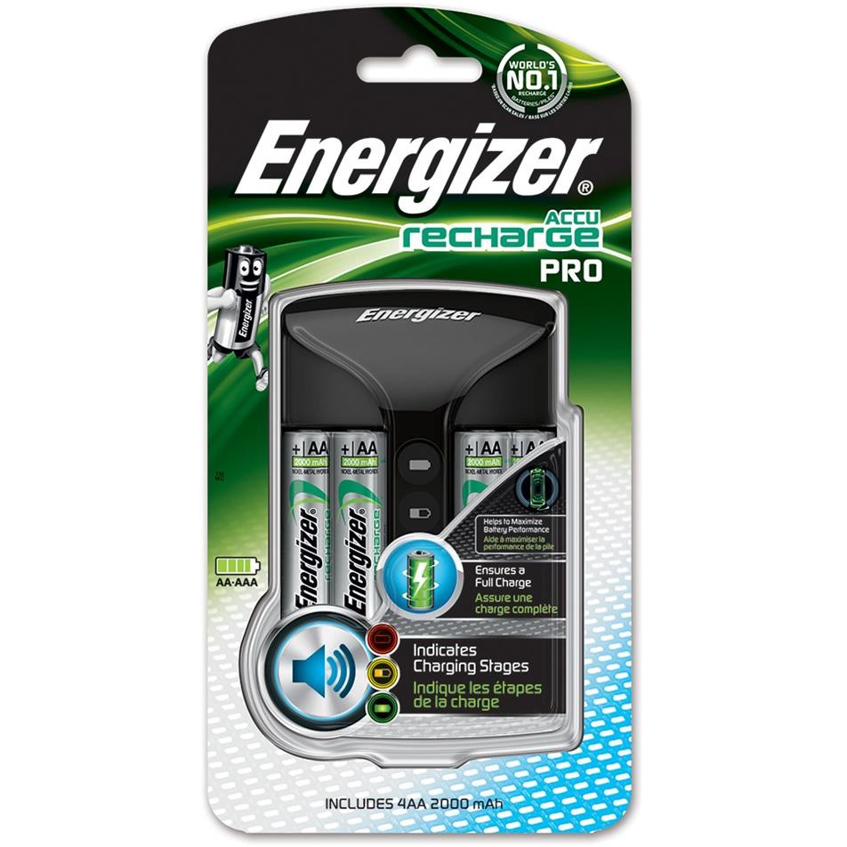 ENERGIZER Incarcator Pro Charger + 4 baterii reincarcabile Power Plus AA, 7638900398373