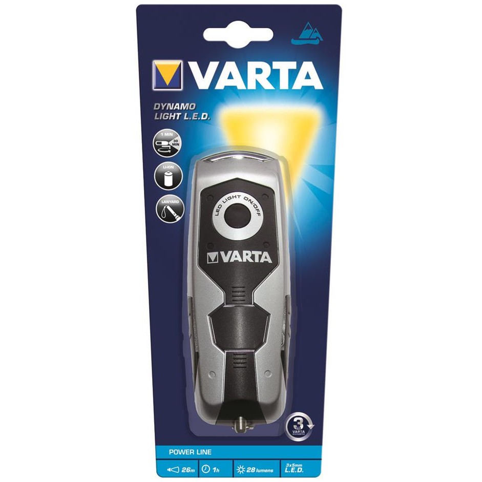 Flashlight DYNAMO LIGHT LED 28 lm VARTA