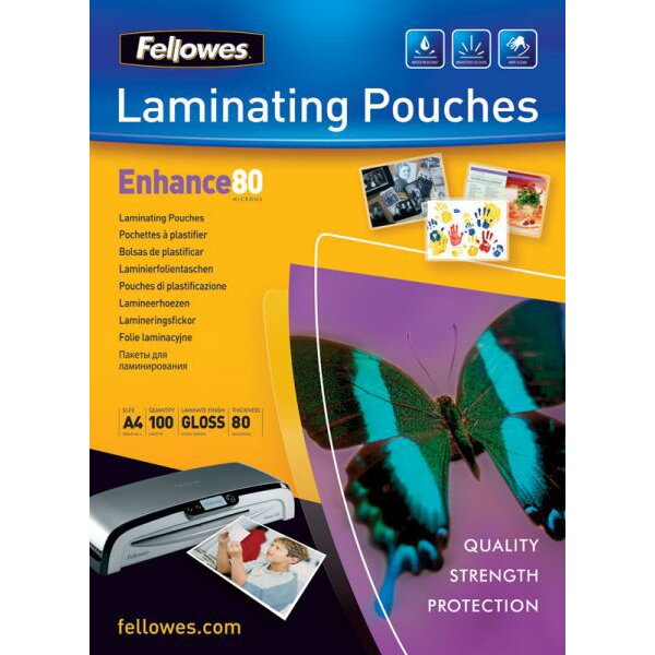 Laminating pouch 80 µ, 216x303 mm - A4, 25 pcs