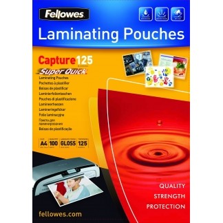 Laminating pouch 125 µ, 216x303 mm - A4, 100 pcs