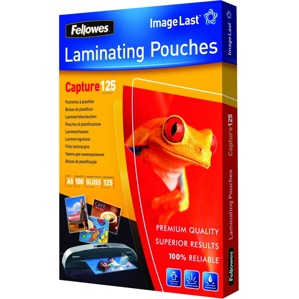 Laminating pouch 125 µ, 154x216 mm - A5, 100 pcs