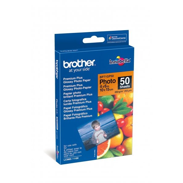 Hartie foto Hartie fotografica Brother - 10x15cm, 50 bucati