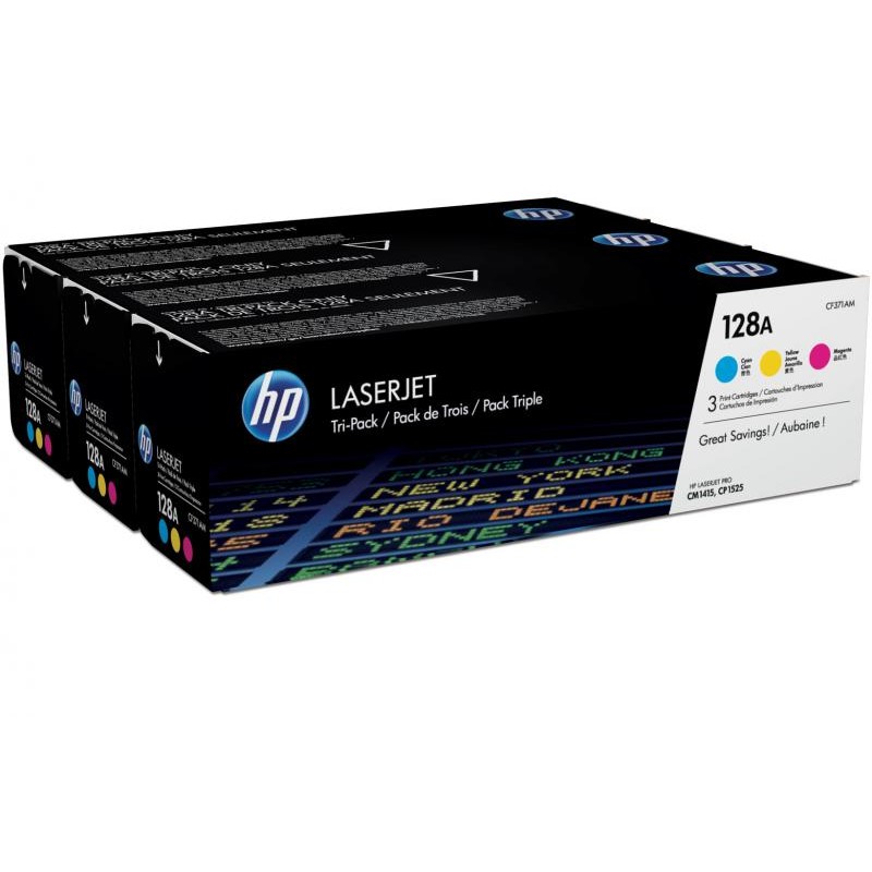 HP Toner Tri-Pack CLJ Pro CP1525