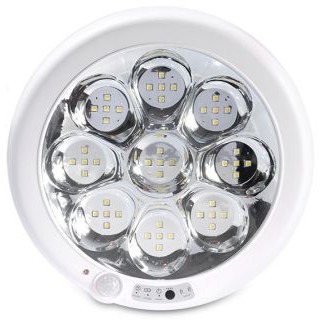 LAMPA PLAFON ROTUNDA CU SENZOR MISCARE SI ACU