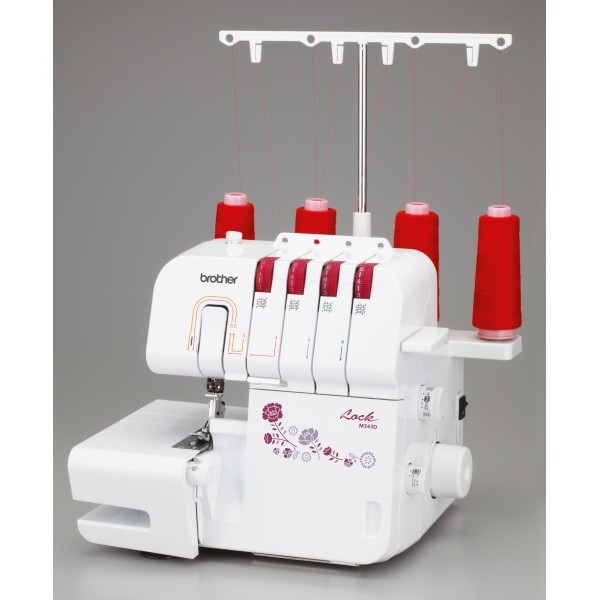 Masina de surfilat casnica (triplock) 343D, alb