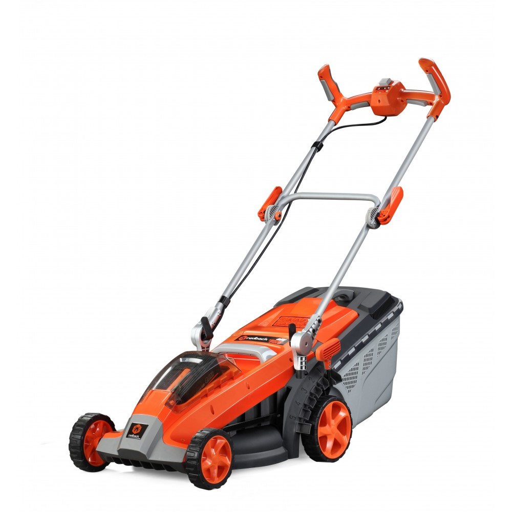 Masina de Tuns Gazonul E137C Acumulatori 40V 370mm 40l Reglaj Central Solo Rosu