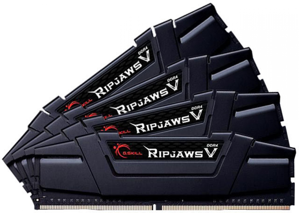 Memorie RipjawsV 32GB Black (4x8GB) DDR4 3200MHz CL16 Quad Channel Kit