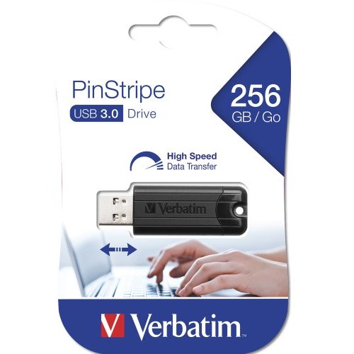 Memorie USB PinStripe 256GB USB 3.0 Black