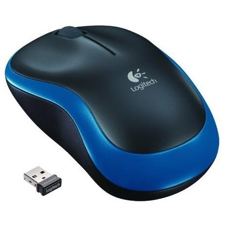 Mouse Wireless M185 1000dpi Negru Albastru