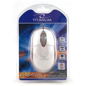 Mouse TM102W USB, 1000 dpi, Alb