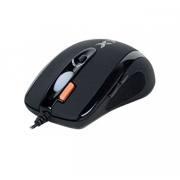 Mouse X-710BK – mouse gaming, USB, optic 100–2000 DPI (5 trepte), 4D wheel, memorie 16K, 1 ms