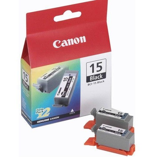 Pachet 2 tonere negre Canon BCI-15