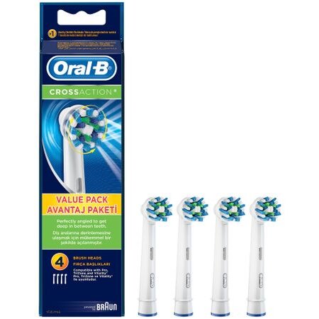 Rezerva periuta electrica Oral B Cross Action EB50-4, 4 bucati