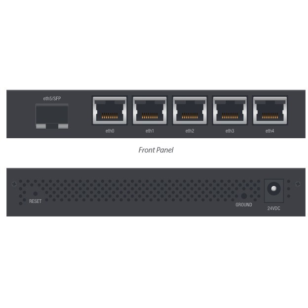 Switch EdgeRouter 6 porturi Gigabit Black
