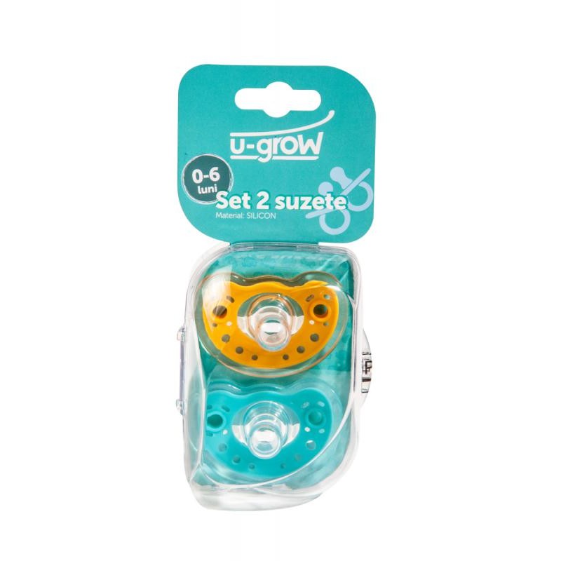 Set 2 suzete U1201-SU06 Silicon 0-6 luni
