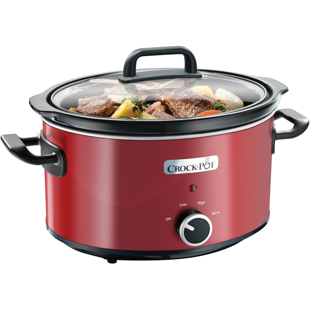 Slow cooker 3.5 l, rosu