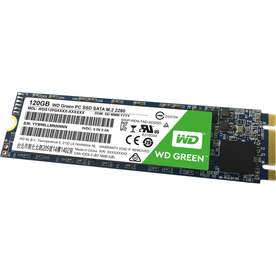SSD  WDS120G1G0B, M.2, SATA, 120GB, SATA/600, verde