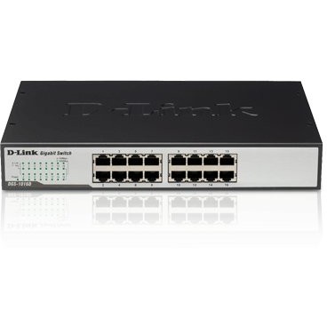 Switch DGS-1016D 16 Porturi Negru/Gri