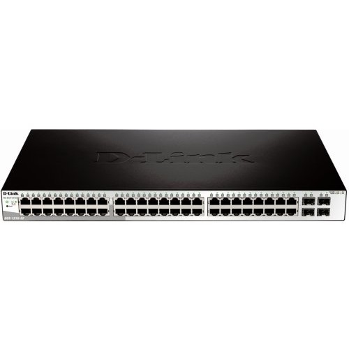 Switch DGS-1210-52, Managed Switch, 48 porturi Gigabit, 4 porturi SFP Gigabit