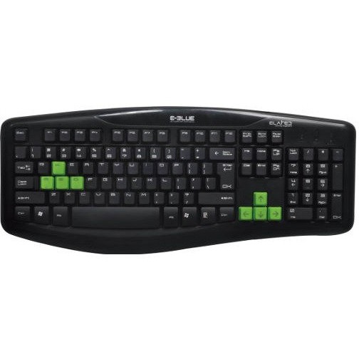 Tastatura Elated Gaming, neagra, USB