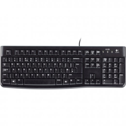 Tastatura K120 Business, USB, neagra, Nordic