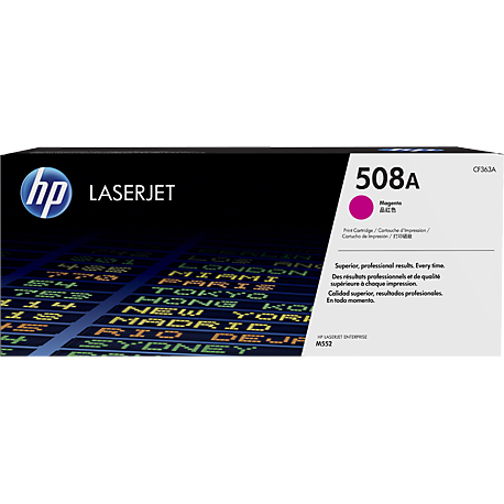 Toner  508A magenta, 5000 pag, LaserJet M552dn, M553dn,n,x, M577c,dn,f