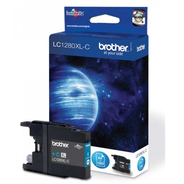 Toner inkjet Brother LC1280XLC, cyan, 1200 pagini