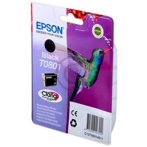 Toner inkjet Epson T0801 negru, 220 pag