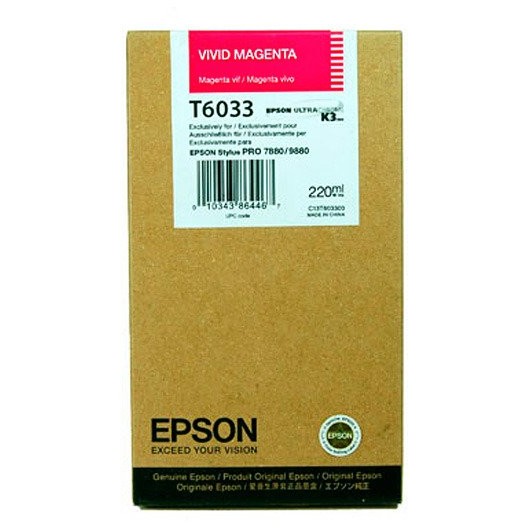 Toner inkjet Epson T6033 Light Magenta, 220ml