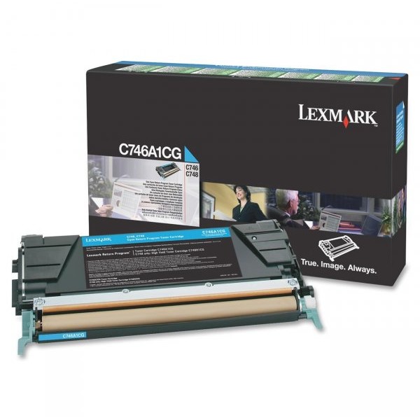 Toner laser Lexmark C746A1CG Cyan, 7000 pagini