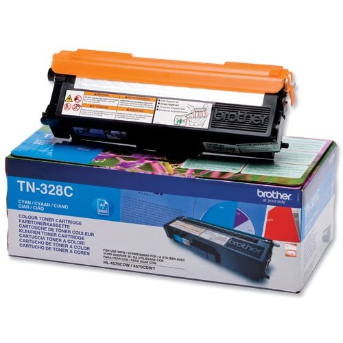 Toner laser TN328C, cyan, 6000 pag, HL4570CDW