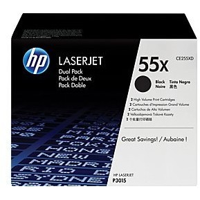 LaserJet Dual Pack black print cartridge for Enterprise P3015