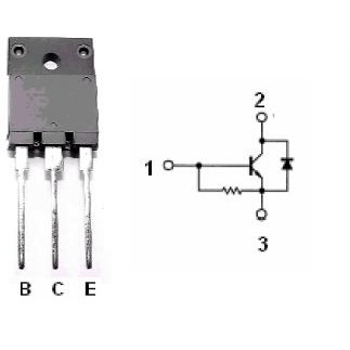TRANZ NPN COMUT. 12A 45W IZOLAT CU DIODA PROT