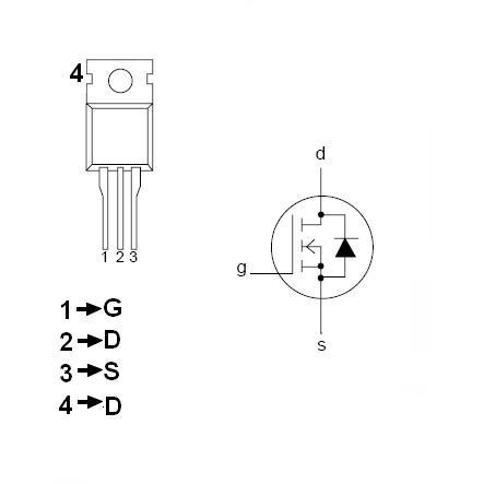 TRANZISTOR MOS CANAL N 600V  4A 100W