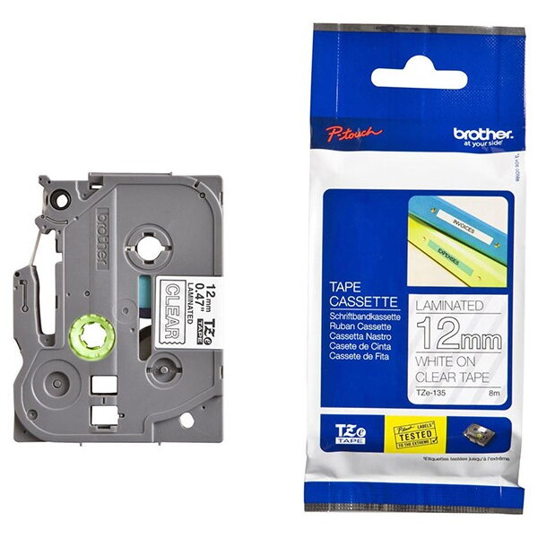 TZE-135 LAMINATED TAPE 12MM 8M