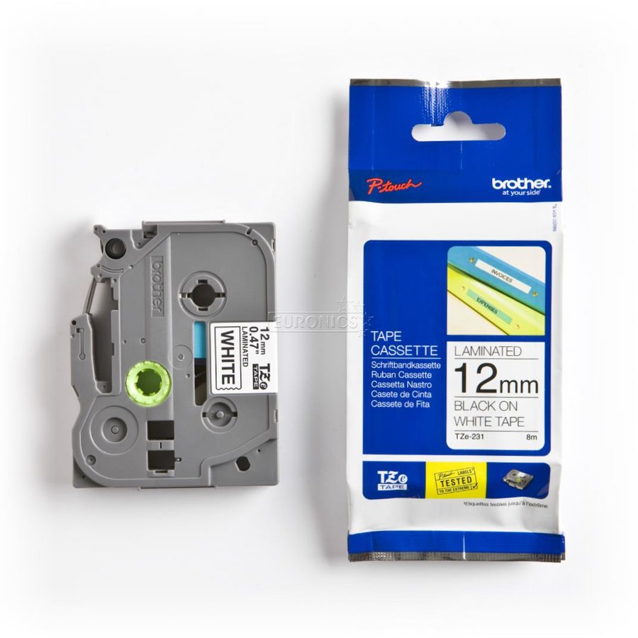 TZE-231S LAMINATED TAPE 12MM