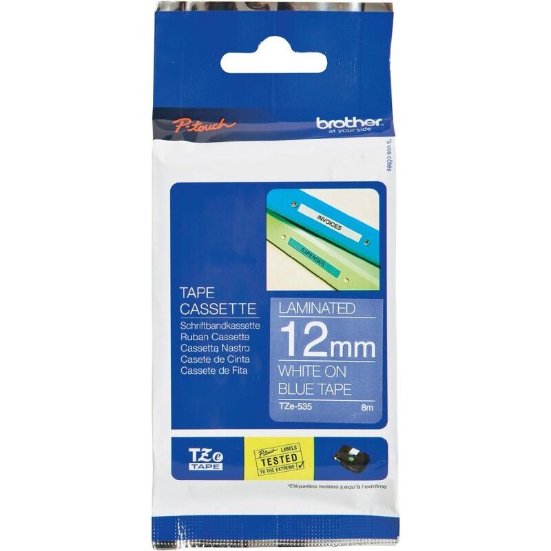 TZE-535 TAPE 12 MM - LAMINATED